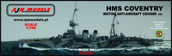 AJM 1/700 HMS Coventry 1942 AJM700-030