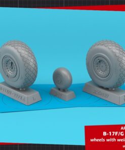 Armory 1/32 B-17G Flying Fortress wheels w/ weighted tyres type "a" (GY) AR AW32319