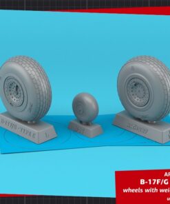 Armory 1/32 B-17G Flying Fortress wheels w/ weighted tyres type "c" (RA) AR AW32321