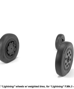 Armory 1/32 EE "Lightning" wheels w/ weighted tires, late AR AW32402