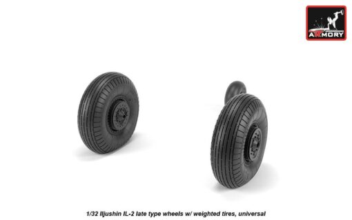Armory 1/32 Ilyushin IL-2 Bark (late) wheels w/ weighted tires AR AW32016