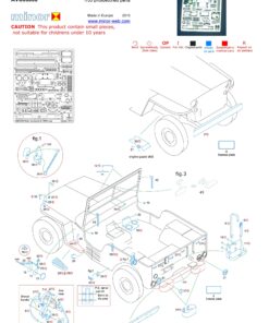 Minor 1/35 Bare metal parts for civilian WWII Jeep AVC35006