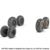 Armory 1/48 BAC TSR.2 wheels w/ weighted tires, type "b" AR AW48413