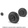 Armory 1/48 Ilyushin IL-2 Bark (early) wheels w/ weighted tires AR AW48034