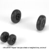 Armory 1/48 JAS-39 "Gripen" wheels w/ weighted tires, late AR AW48504