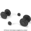Armory 1/48 Yak-28 wheels w/ weighted tires AR AW48037