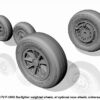 Armory 1/72 F-104G Starfighter wheels (w/ optional nose wheels) AR AW72312