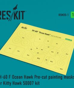 ResKit 1/35 SH-60 F Ocean Hawk Pre-cut painting masks for Kitty Hawk 50007 kit RSM35-0001