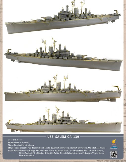 Very Fire 1/350 USS Salem Deluxe Kit VF350919DX