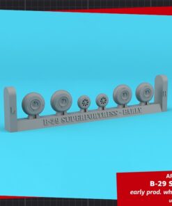 Armory 1/144 B-29 Superfortress early production wheels w/ weighted tyres AR AW14323