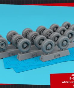 Armory 1/48 B-58 Hustler wheels w/ weighted tyres AR AW48354