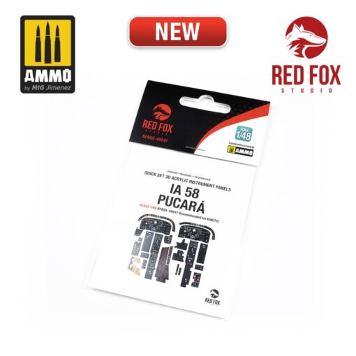 Red Fox 1/48 IA 58 Pucara (for Kinetic kit) RFSQS-48047
