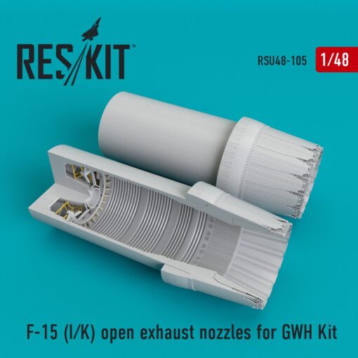 ResKit 1/48 F-15 (I/K) open exhaust nozzles for GWH Kit RSU48-0105