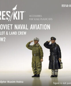 ResKit 1/48 Soviet Naval Aviation pilot & land crew (WW2) RSF48-0003